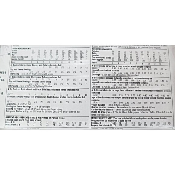 Simplicity 8358 Sewing Pattern Girls Party Dress & Matching Doll Dress Size 7 8 - Picture 2 of 3